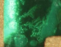Copper dendrites seen on unit failure